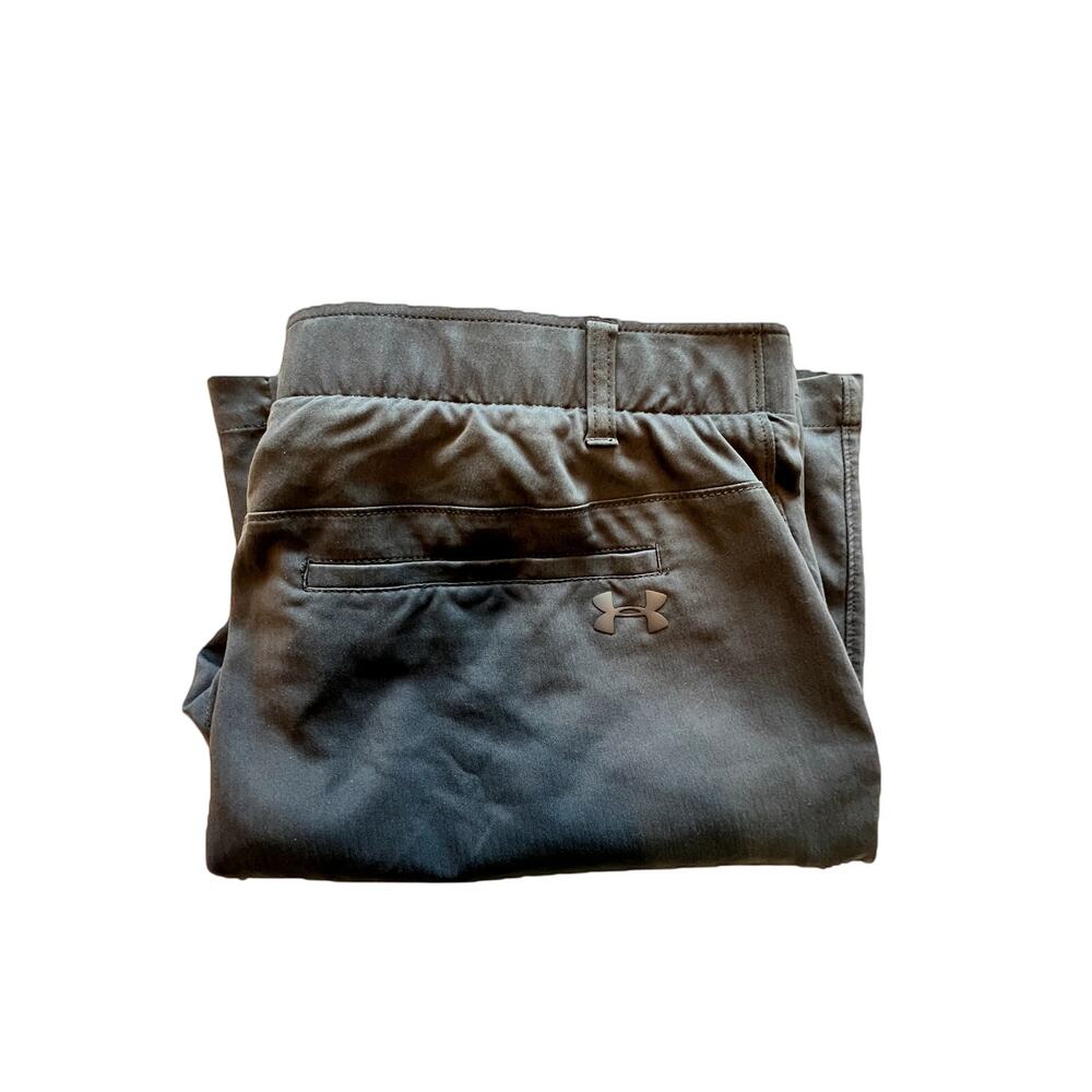 Under Armour Mens HeatGear Golf Shorts Flat Front Gray Size 38 - Picture 3 of 4